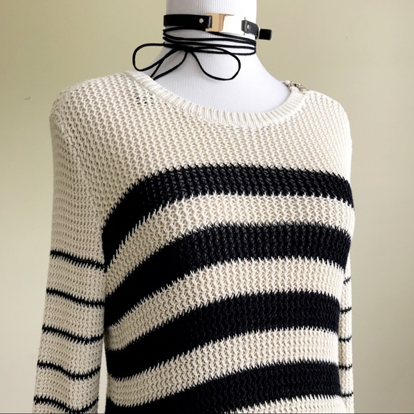 Ann Taylor Striped Long Sleeve Sweater - Picture 4 of 7